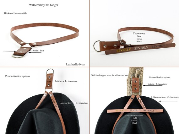 Leather hat holder new arrivals
