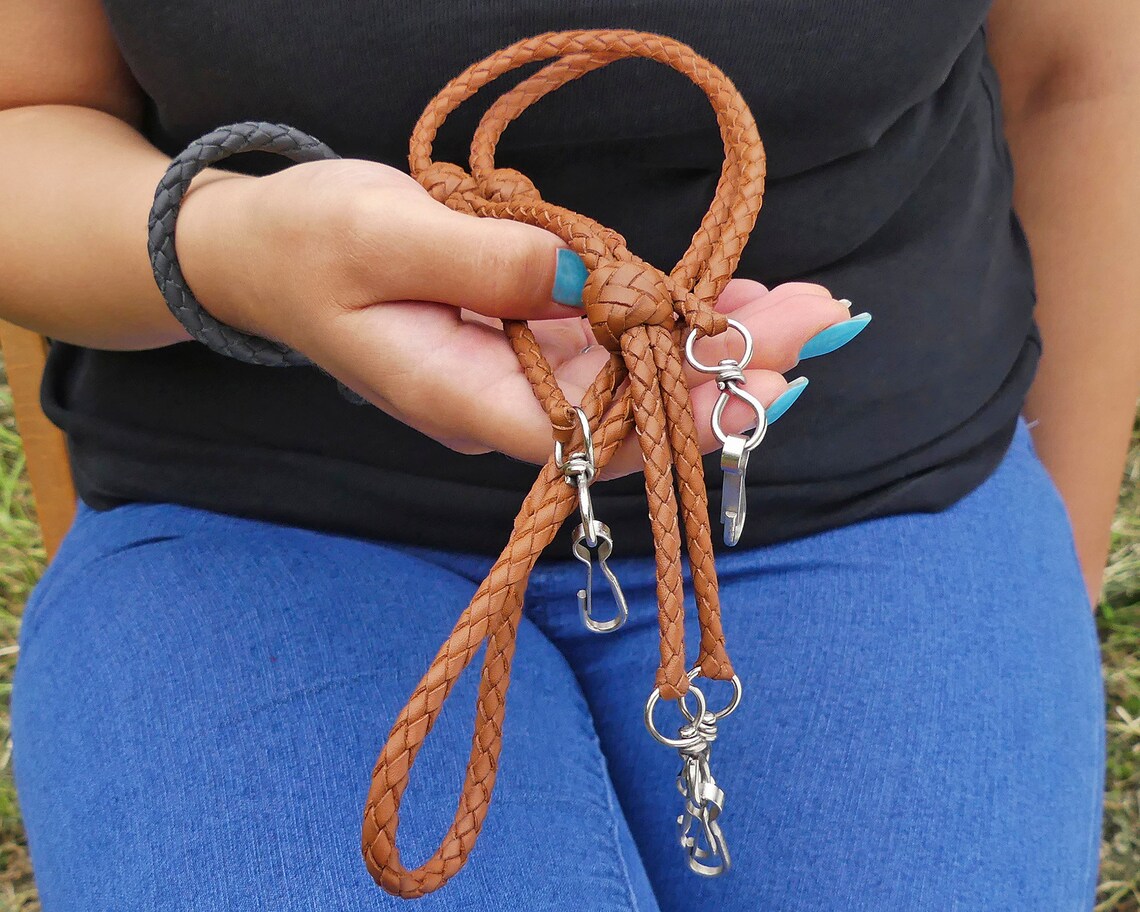 Braided Leather Duck Call Lanyard Leather Duck Hunting Etsy