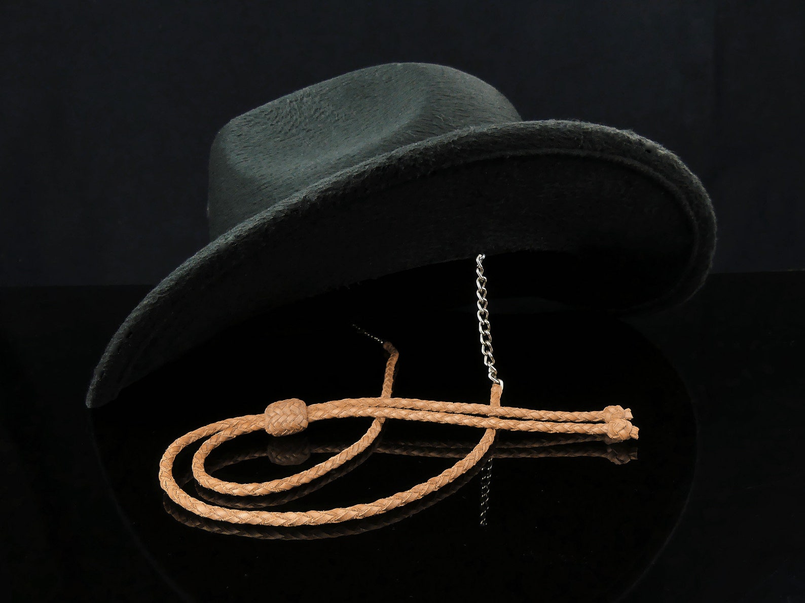 Light Brown Braided Leather Stampede String Custom Leather Etsy