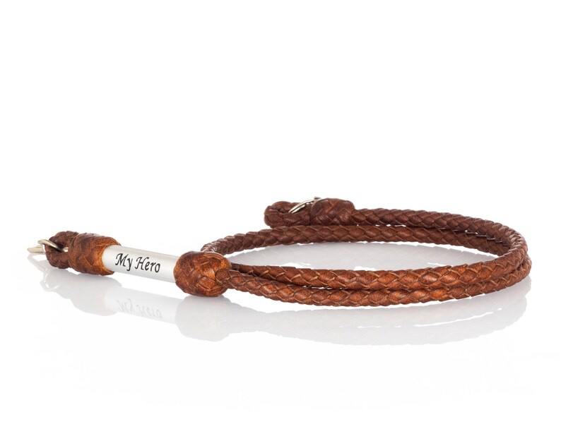 Custom leather name engraved keychain gift