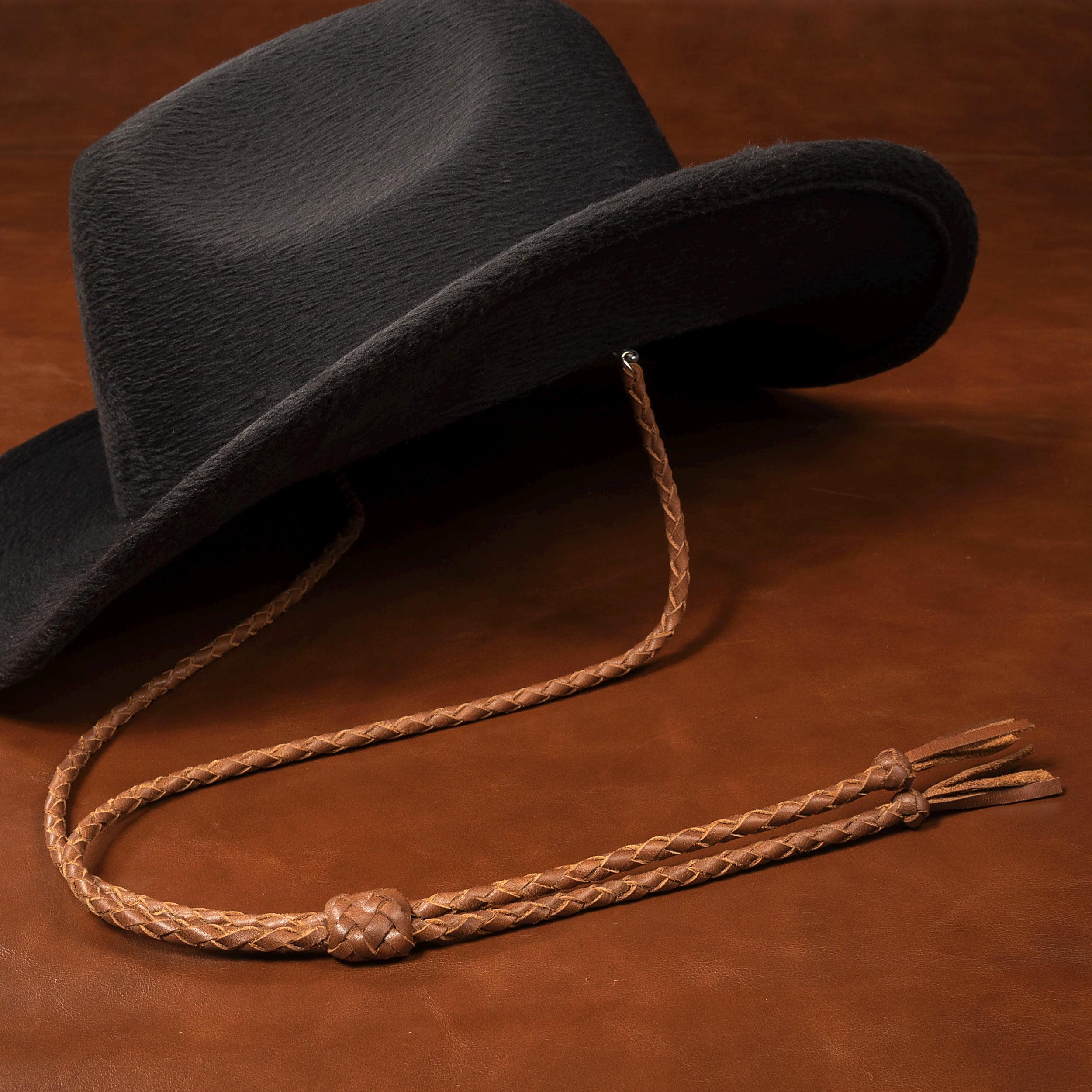 Stampede String Braided Leather Cowboy Hat Stampede String: Western Chin Strap - Etsy
