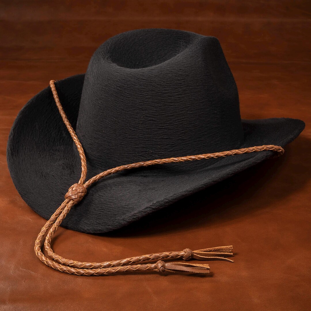 Braided Leather Cowboy Hat Stampede String: Western Chin Strap - Etsy