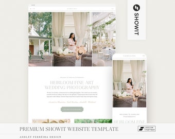 Premium Showit Website Template, Showit Template for Photographers, Showit Template for Wedding Planners, Showit Theme, Photographer Website