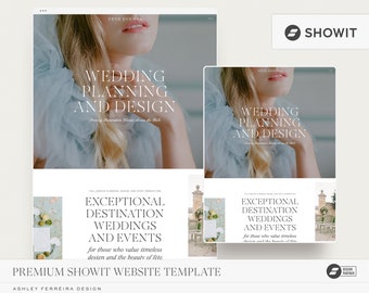 Premium Showit Website Template, Showit Template for Wedding Planners, Showit Template for Photographers, Showit Theme, Photographer Website
