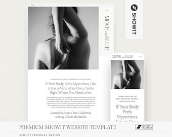 Premium Showit Website Template, Showit Template for Coaches, Showit Template for Health Coach, Fitness Coach Website, Yoga Teacher Website