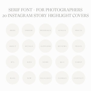 20 Instagram Story Highlight Icon Covers Wedding Icons - Etsy