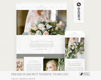 Premium Showit Website Template, Showit Template for Photographers, Showit Template for Wedding Planners, Showit Theme, Photographer Website