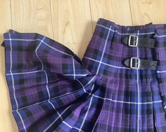 Handgjord skotsk kilt för män, Pride of Scotland Tartan, ull, midja 86-91 cm
