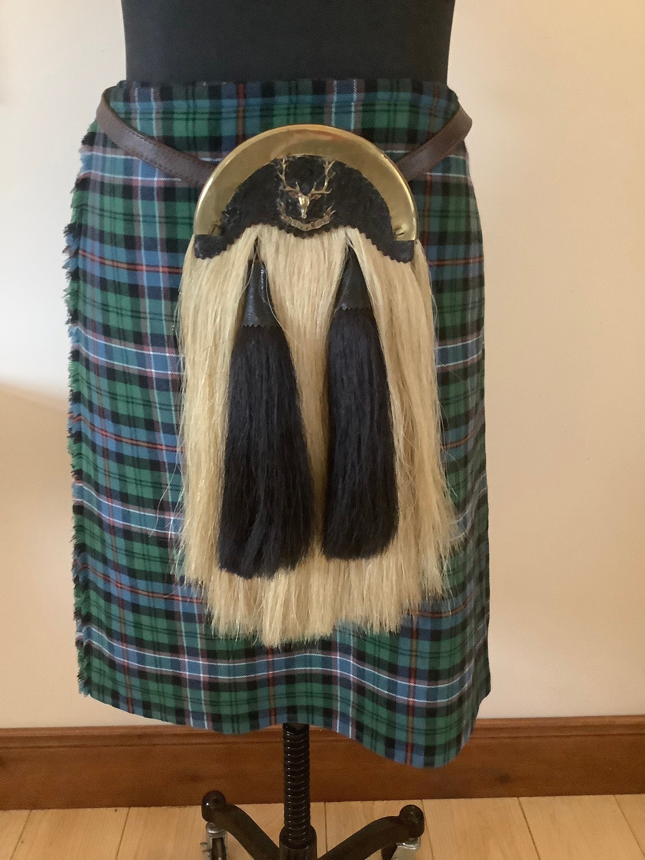 Vintage Scottish Horsehair Sporran, Seaforth Highland
