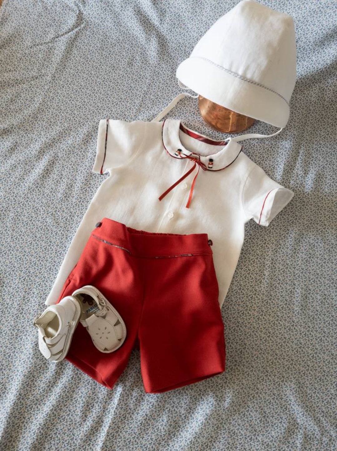 Red and White Outfit Boy Nutcracker Outfit Boy Shorts and Etsy