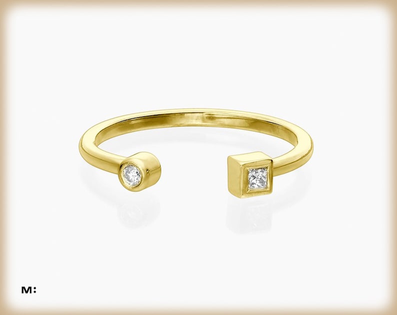 0.03 CTW Round Diamond Beaded Modern Dainty Band Ring in Rose Gold