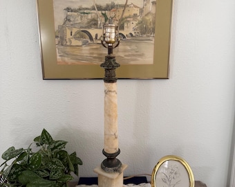 Vintage Alabaster Italian Lamp