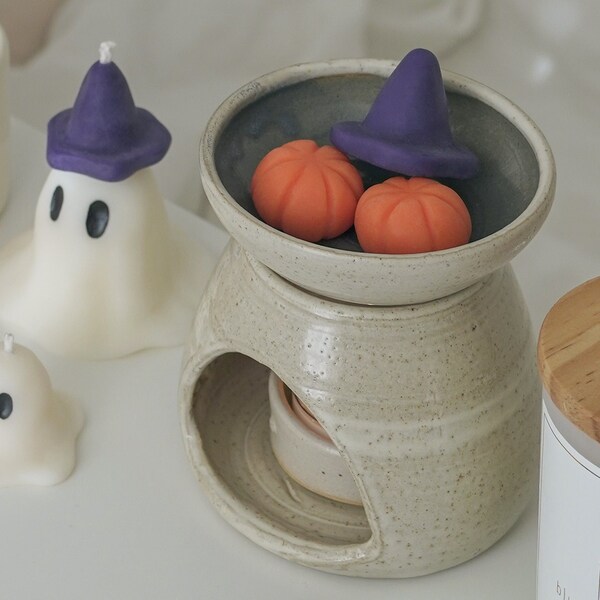 Halloween Wax Melts - Pumpkin Wizard Hat Unique Scented Wax Spooky Sachets Party Decor Fall Autumn Home Interior Room Fragrance Cute Gift