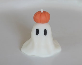 Candela fantasma - Regalo decorativo per la festa di Halloween Camera spettrale Decorazione artistica con zucca Divertente design da mago carino Artigianato fatto a mano per la mamma il suo autunno