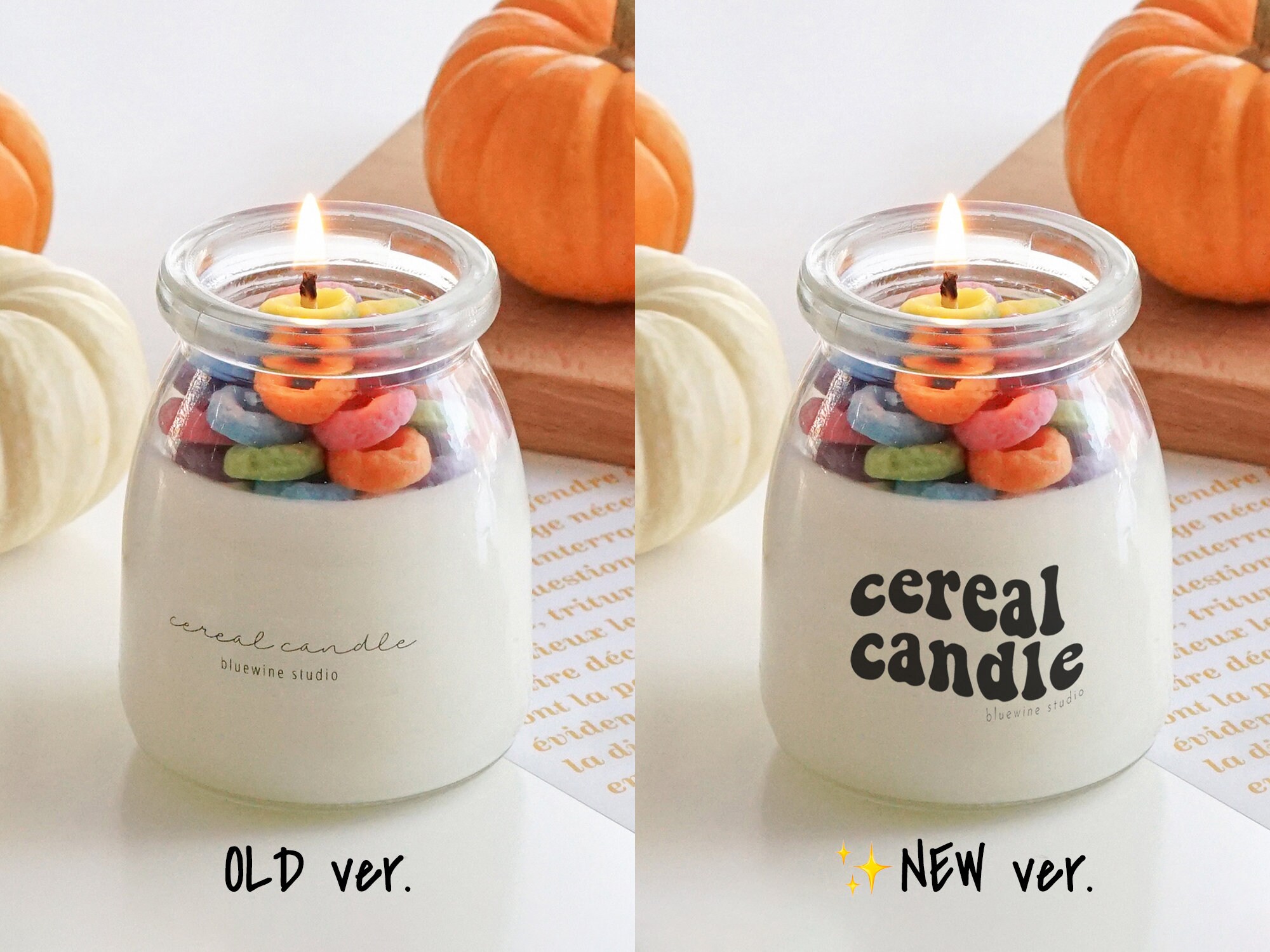 Cereal Candle Fruit Loops Cute Fun Scented Candle Dessert Etsy Australia