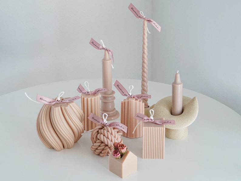 Yarn Candle Soy Wax Candle Home Decor Dreamy Aesthetic Etsy