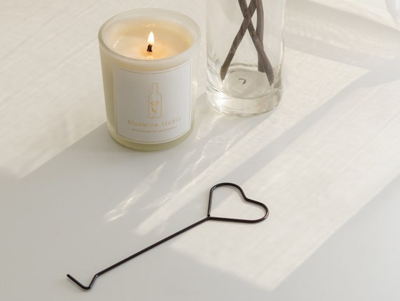 Heart Wick Dipper Cute Candle Snuffer Unique Candle Lovers Gifts for Her  Simple Minimal Black Wick Dipper Trimmer Dreamy Aesthetic Decor 