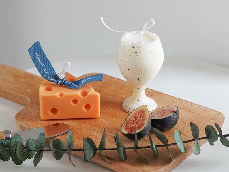 Wine Candle Glass Cup Shaped Soy Wax Candle Bar Mixed Drink Etsy