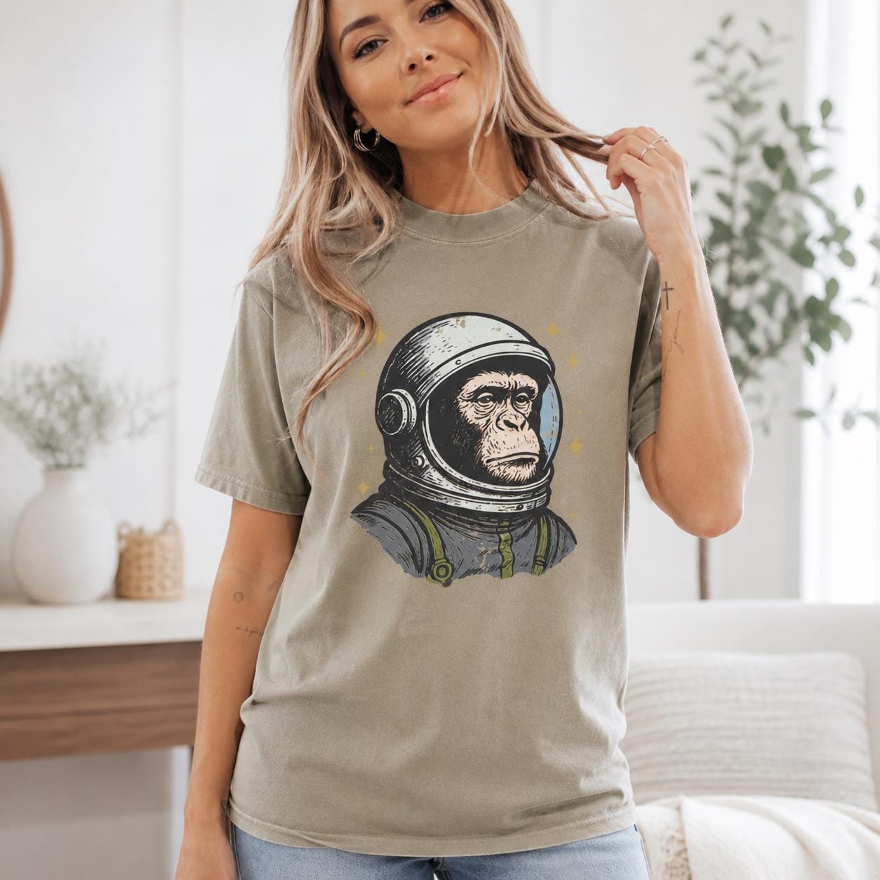 Space Monkey T Shirt - Etsy