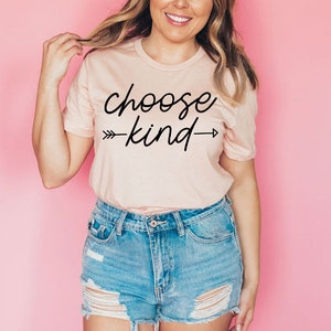 Choose Kind | Unisex Jersey Short Sleeve T- Shirt |  gifts for her | tshirt women | Choose Kind Shirt | Be Kind T-Shirt | Cute Woman&#39;s shirt