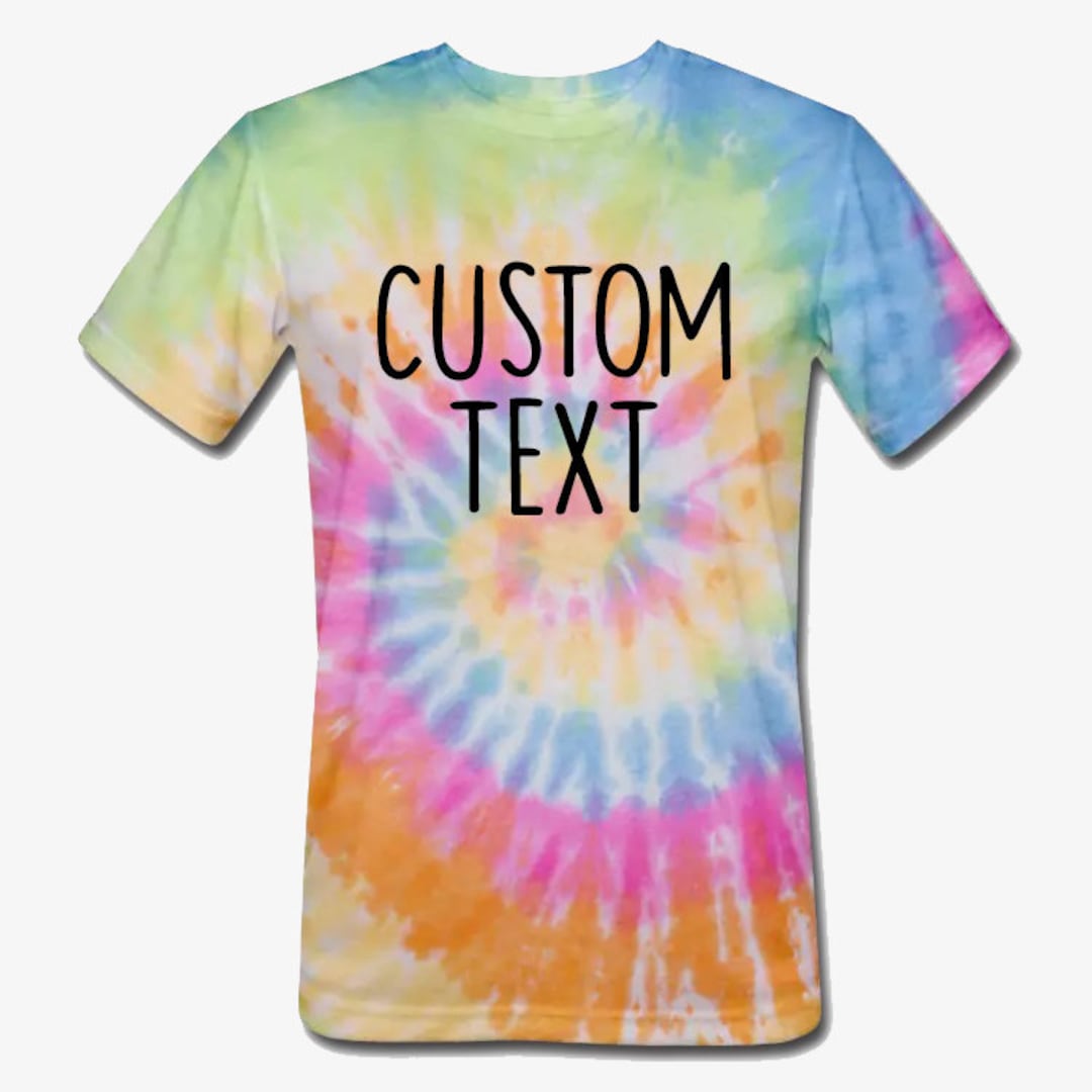 personalised tie dye t shirts