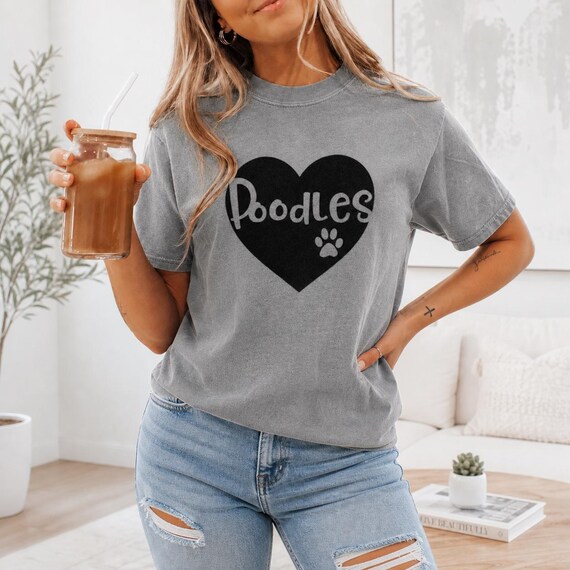 Poodles T Shirt, I Love Poodles Sweetshirt, Poodle Lover T Shirt, Gift For Poodle Lover, Real Men Love Poodles T-Shirt, Funny Poodle SHirt 