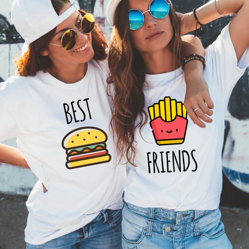 Best friends shirt t-shirt funny gifts friends gift travelling tshirt shirt friends tee twin tshirt friends shirt best friend gift image 1