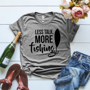 Less Talk More Fishing T-Shirt, Fishing Dad T-Shirt, Lustiges Angeln T-Shirt, Fisherman Evolution Shirt, Fisherman T Shirt, Fisherman Geschenke