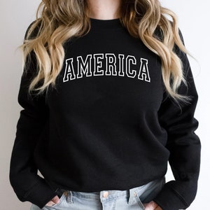 America Sweatshirt, USA Flag Sweatshirt, American Flag Sweatshirt, USA Sweatshirt, Camping USA Sweatshirt, July 4 Sweatshirt, Christmas Gift
