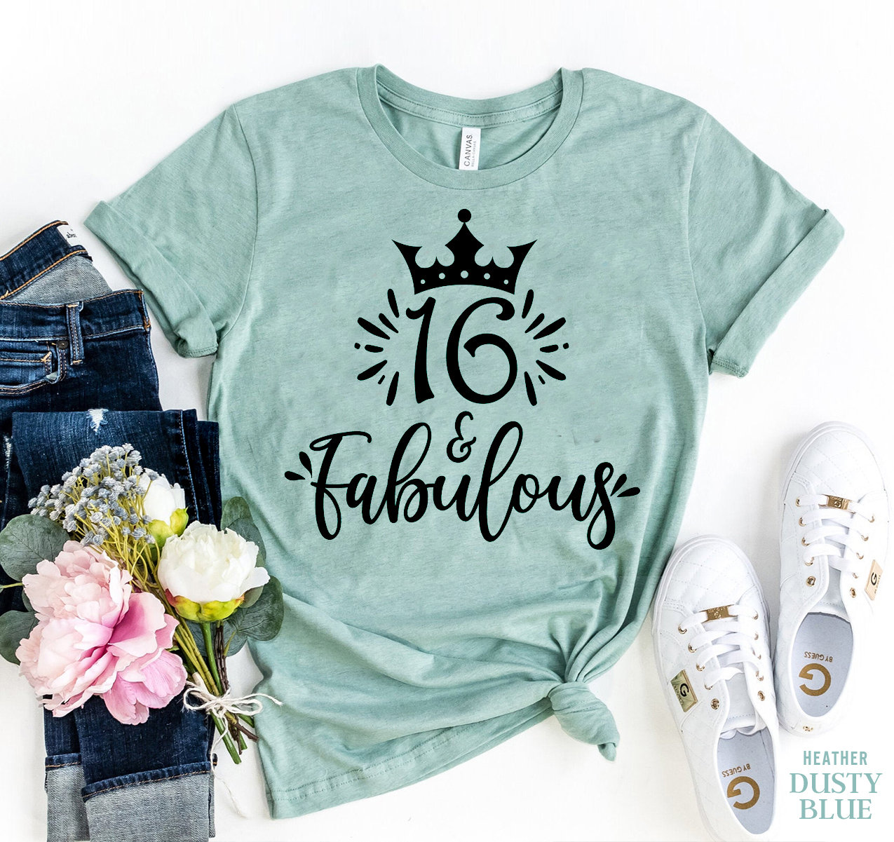 16 & Fabulous Shirt 16th Birthday T-shirt Hello Sixteen - Etsy