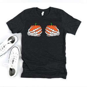 Pumpkin Shirt, Halloween T-shirt, Halloween Party Shirt, Pumpkin Boobies Tshirt, Funny Halloween Shirt, Halloween Gifts, Pumpkin Face Tshirt