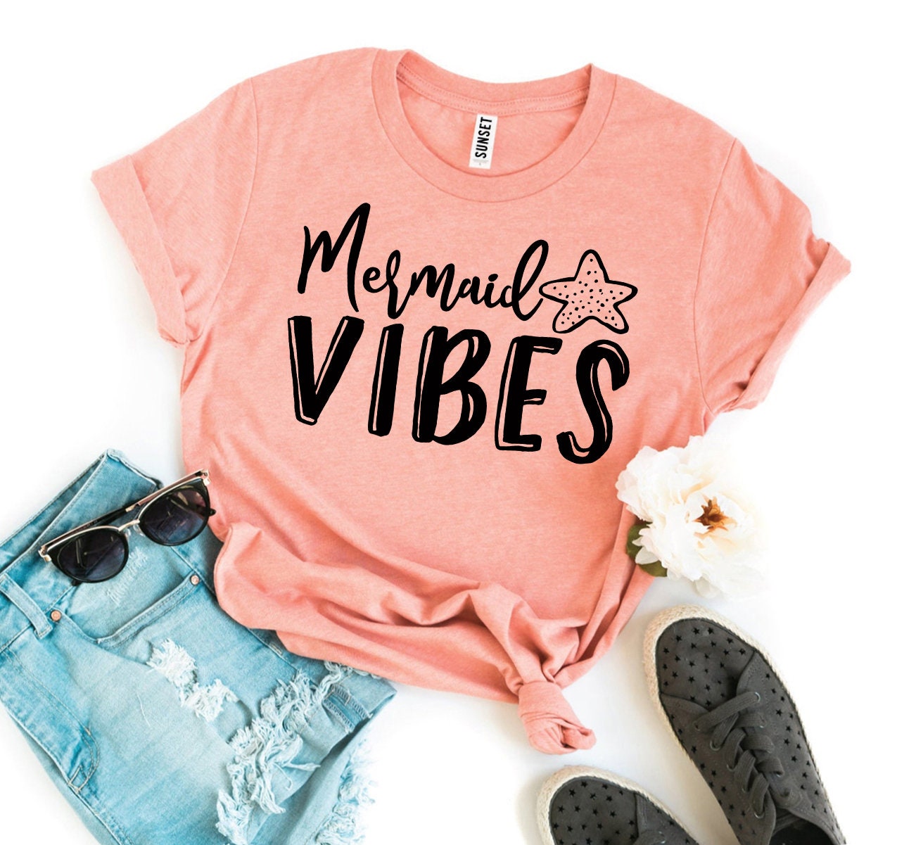 Mermaid T-shirt Mermaid Vibes T-shirt 