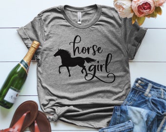 Horse Girl T-Shirt | Just a Girl Who Loves Horses | Equestrian Gift Tee for Riders & Ranch Lovers