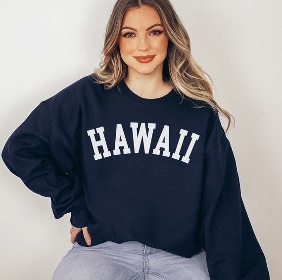 Hawaii Sweatshirt, State Sweatshirt, Hawaii Sweater, Hawaii University Sweatshirt, Christmas Gift, Hawaii Crewneck, College Shirt, Cute Gift