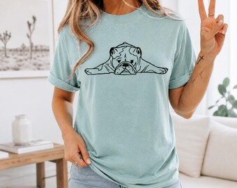 Bulldog T-Shirt, Bulldog Mama, Mascot Shirt, School Spirit Shirt, Womens Bulldog Tee, Dog T-shirt, English Bulldog Gift, Dog Mama Shirt