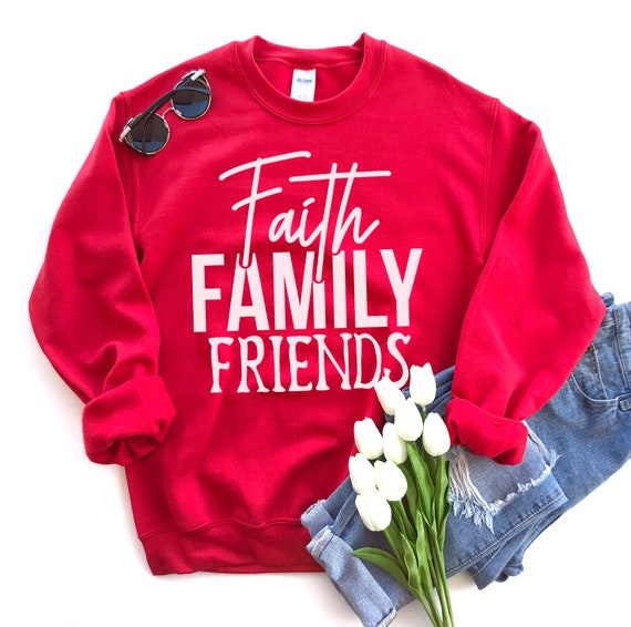 Faith Family Christmas Sweatshirt Faith Family Christmas Sweatshirt