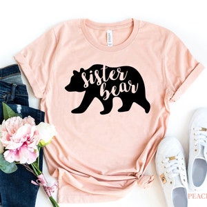 Sister Bear Shirt / Big Sister Shirt / Sibling Shirt / Big Sis Shirt / Future Sister / Twin Sibling / Only Child / Girls Big Sister Shirt