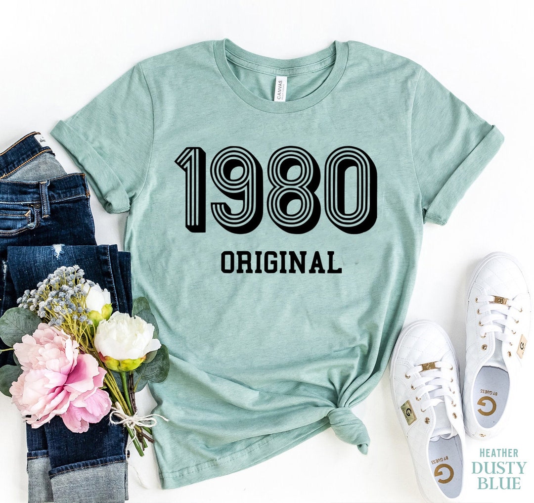 1980 Original Tshirt, 1980 Vintage Retro Classic, 40th Bday Tshirt for ...