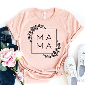 Mama Shirt, Mom Shirts, New Mom Gift, Mom life, Pregnancy, Nature Shirt, Motherhood, Mum To Be T-shirt, Summer shirt, Cute Baby Shower Gift