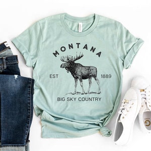 Montana T-shirt, Montana Lover Shirt, Home State Gift, Montana Shirt, State Of Montana Tee, Montana Travel Shirt, Montana Outfit Top