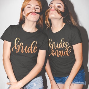 Maid of Honor T Shirt, Wedding Party T Shirt, Bridesmaid Shirts, Bride Shirt, Bridal Party Shirt, Bachelorette Party Shirts, Bridesmaid Gift