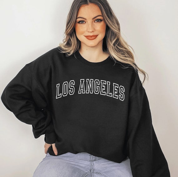 Los Angeles Sweatshirt College Jumper Los Angeles Pullover USA United States America Sweatshirt West Coast Pullover Women s Sweatshirt Etsy UK