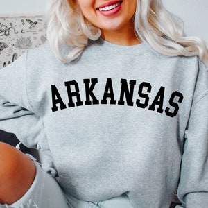 Arkansas Sweatshirt, Arkansas Shirt, Arkansas Sweater, Crewneck Sweatshirt, University of Arkansas, Fleece Sweatshirt, Christmas Gift