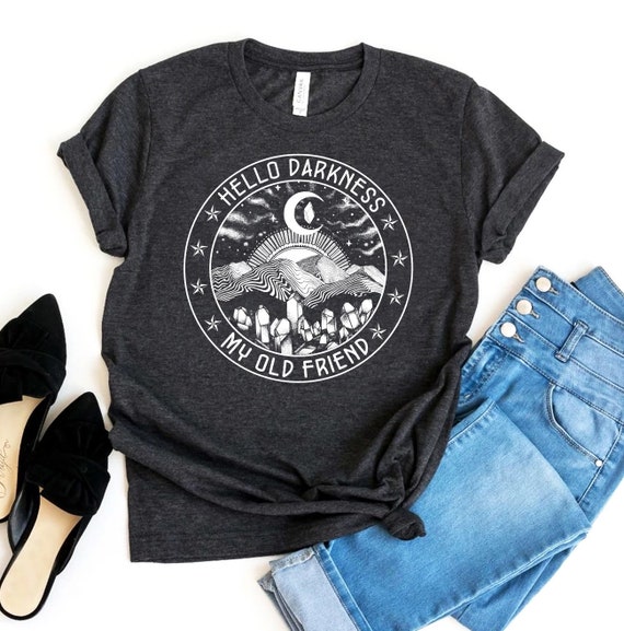 Hello Darkness My Old Friend Hippie T-Shirt Gift Hello Darkness My Old Friend Hippie T-Shirt Gift