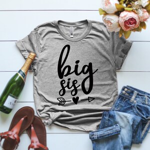 Big Sis Shirt Siblling Shirt Big Sister T-shirt Big Sister Gift Big Sister Outfit Girl Clothes big sis big sister sibling sister clothes