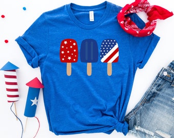 Red White Blue Popsicle shirt, July 4th Graphic Tee, USA Patriotic t-shirt, 4th of July t-shirt, Independence Day t-shirt, Memorial Day