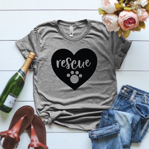 Rescue T Shirt, Rescue Mom T Shirt, Rescue Mama Shirt, Dog Mom Shirt, Rescue Cat Shirt, Rescue Cat T Shirt, Cute animal lover shirt, Cat mom