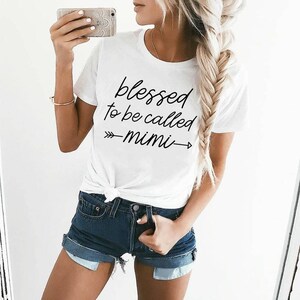 Blessed To Be Called Mimi | Unisex Jersey Short Sleeve T- Shirt | Blessed Mimi Shirt | Mimi T-Shirt | Cute Woman&#39;s T-shirt