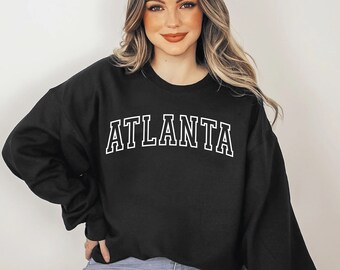 Atlanta Sweatshirt, Fashion Sweatshirt, Atlanta Game Day Sweatshirt, College Student Gift, Atlanta Football Sweatshirt, Christmas Gift
