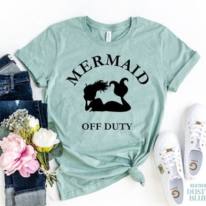Mermaid Off Duty T-Shirt, Urlaub Shirt, Süßes Strand T-Shirt, Meerjungfrau Party Tee, Tumblr Kleidung, Meerjungfrau Mommy Shirt, Mermaid Squad, Süßes Geschenk